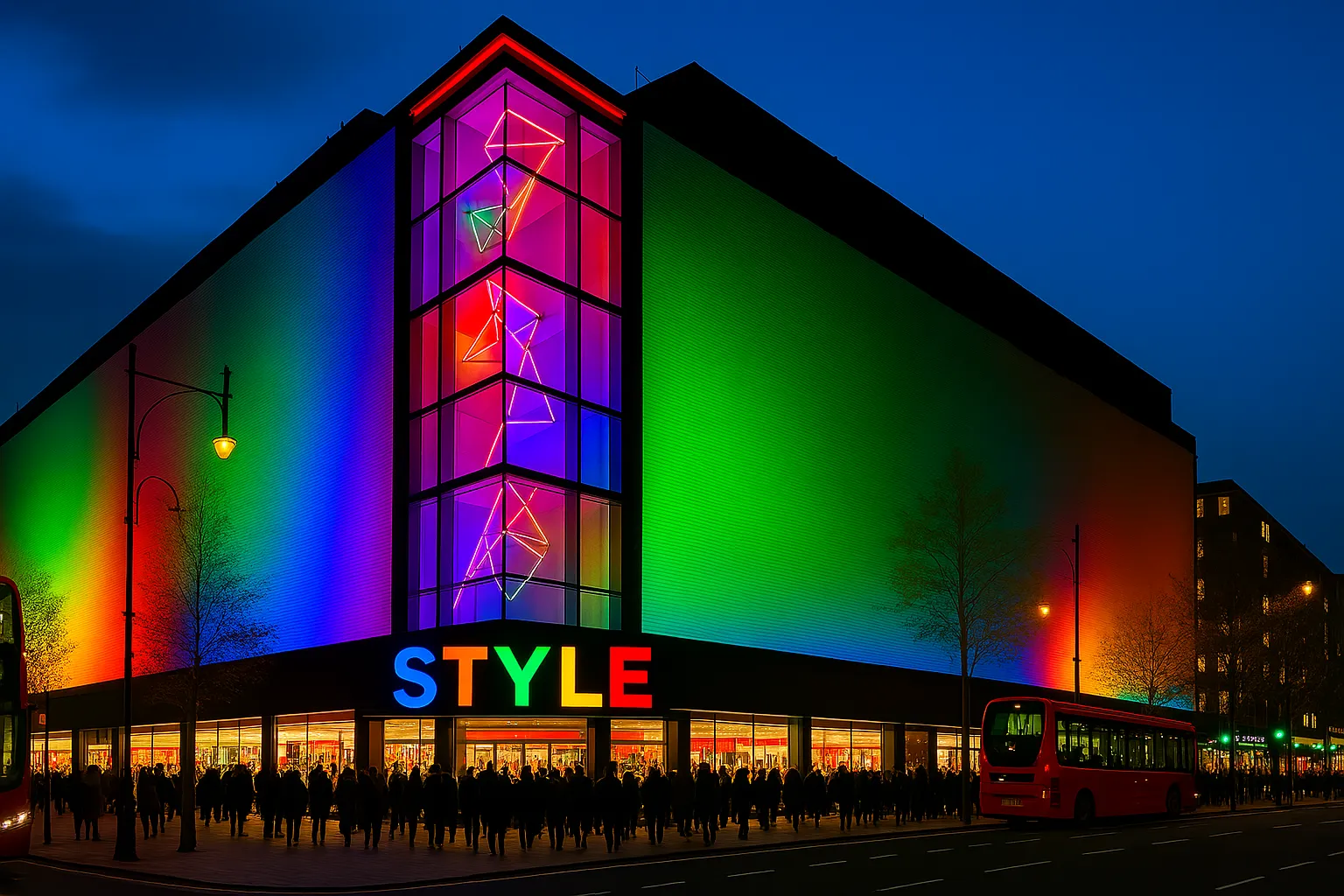 Outdoor Media Facade Lighting